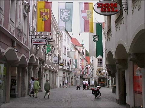 Einkaufsstraße in Steyr