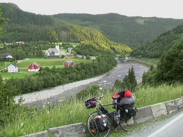 Gaula-Tal im Landesinneren bei Trondheim, ein Anglerparadies