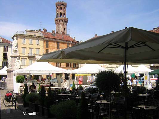 Stadtplatz in Vercelli