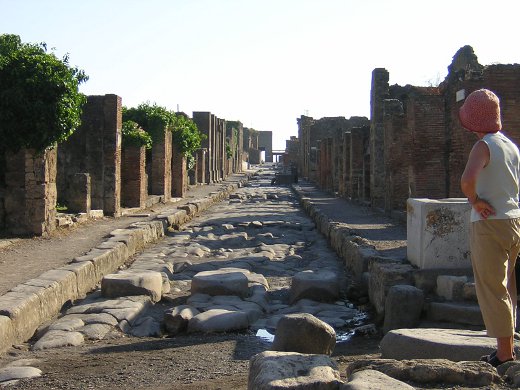 In den Straßen des antiken Pompei