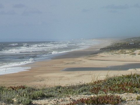 endloser Sandstrand am Atlantik