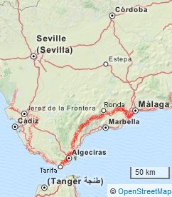 von Malaga nach Tarifa