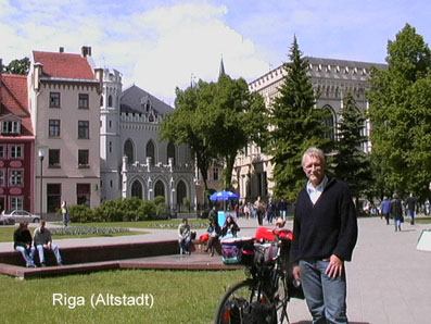 Schöne Altstadt in Riga